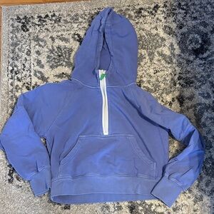 Aerie Blue Half-Zip Hoodie